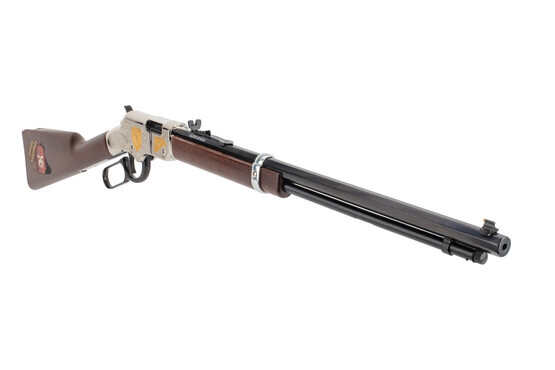 Henry Goldenboy 22LR Lever Action Shriners Tribute Edition Rifle with hooded blade front sight